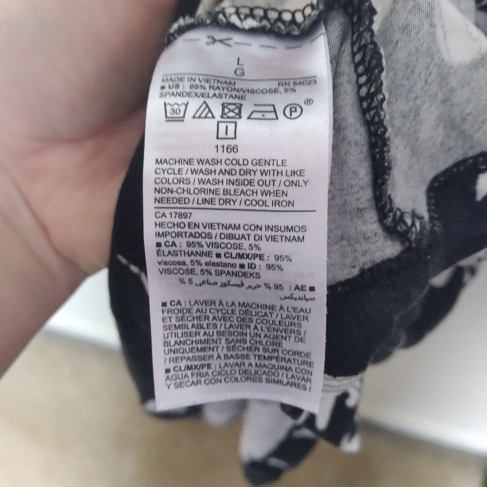 Old Navy Black and White Floral Midi Tank Dress Size Large - Picture 9 of 9